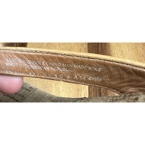 Tory Burch Brown Cork Wedge Heel Thong Sandals Logo Women's 6.5M - Picture 12 of 12